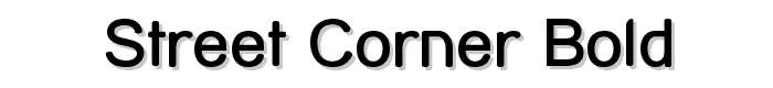 Street Corner Bold font